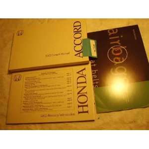  2002 Honda Accord Coupe Owners Manual Honda Books
