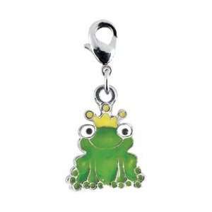  Janlynn Charmtastic Metal Clip On Charms 1/Pkg Frog; 3 
