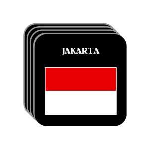 Indonesia   JAKARTA Set of 4 Mini Mousepad Coasters
