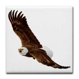  Tile Coaster (Set 4) Bald Eagle Flying 
