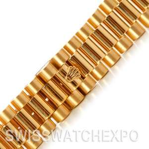Rolex President Day Date Mens 18k Yellow Gold Watch 118238  