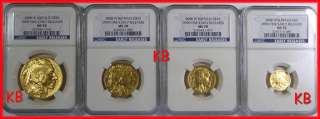 2008 W MS70 GOLD BUFFALO SET NGC MS70 EARLY RELEASES  