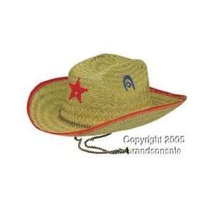  Childs Straw Sheriff Costume Hat Toys & Games