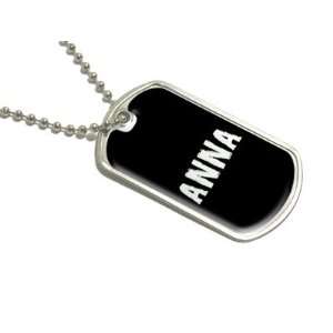  Anna   Name Military Dog Tag Luggage Keychain Automotive