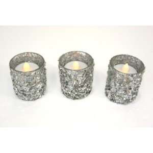   Holders with Battery Operated Flickering Tealights