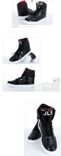   Fashion High Top Sneakers Shoes Trainer Black/White US7~10/JLS  