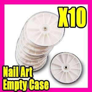    10 Pcs Empty Glitter Rhinestone Nail Art Box Case 010 Beauty