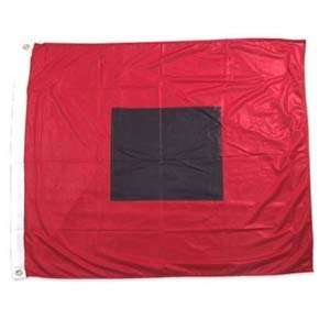  Hurricane warning flag 36in x 36in Superknit Polyester 