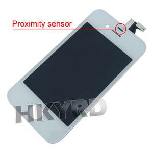 Touch Digitizer+LCD Display Assembly fr Iphone 4G White  