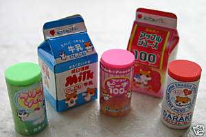 Eraser Animals Milk Carton Cute Kawaii Like Iwako  