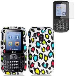 6X Colourful Hard Cover Case for LG 500G P4 DM PDA Tracfone w/Screen 