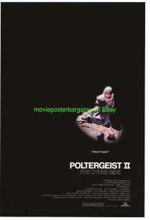 POLTERGEIST 2 MOVIE POSTER + 3 HORROR ONE SHEET BONUSES  