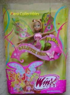 Winx Club Believix Fairy Doll FLORA Poupee 27cm  