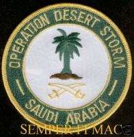 OPERATION DESERT STORM PATCH US MARINES NAVY ARMY USAF  