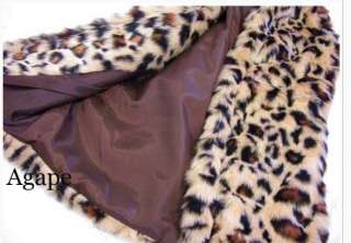 J1287 Leopard pattern sleevelees Brown Vest Jacket  