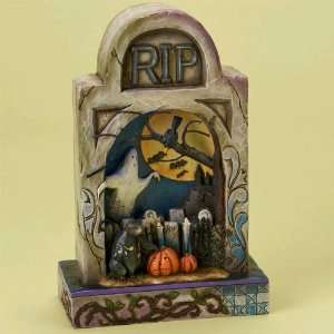  Jim Shore Halloween Haunted Eve   Graveyard Lighted 