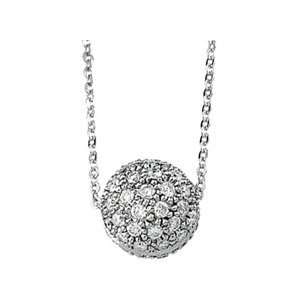  14K White Gold Necklace Diamond Necklace Jewelry