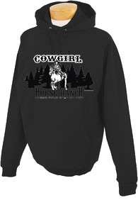 Wild Cowgirl Horse Ranch Hoodie Hooded Sweatshirt  