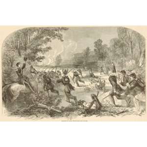  Harpers 1866 Antique Civil War Print of the Battle of 