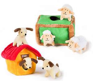 ZippyPaws Zippy Burrows   Interactive Squeaky Plush Dog Toys  