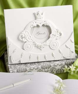 CINDERELLA, FAIRY TALE WEDDING DAY SWEET 16 GUEST BOOK AND PENSET