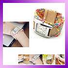 Candy Color Lady Wrist Watch Braided Rope Wrap Quartz Watch Gift