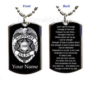Police Policeman Prayer Your Protection  Medal Pendant Necklace  