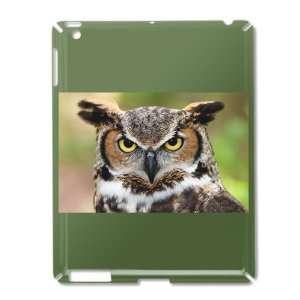  iPad 2 Case Green of Great Horned Owl 