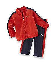 PUMA NWT Boy Track Suit Jacket Pant Top Red Navy VELOUR 2 2T 3 3T 4 4T 
