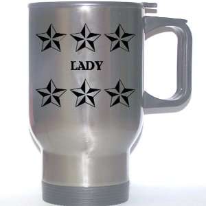  Personal Name Gift   LADY Stainless Steel Mug (black 