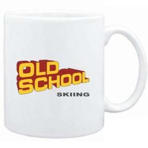  Mug White  OLD SCHOOL Skiing  Sports