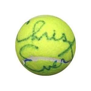 Chris Evert Autographed/Hand Signed Tennis Ball