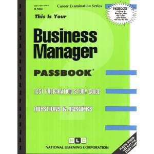  Business Manager (Passbooks) (9780837318981) Jack Rudman 