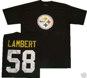 Pittsburgh Steelers Jack Lambert Retro T Shirt LARGE  
