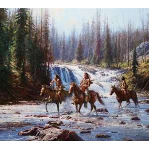   Martin Grelle   Crows in the Yellowstone Canvas Giclee