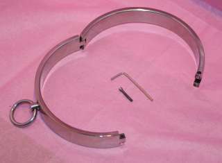 Deluxe Locking Metal Slave Collar with O Ring (S)  