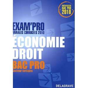  Economie Droit BAC PRO secteur tertiaire (French Edition 