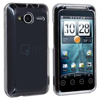 Clear Hard Case+Privacy LCD Protector+AC+Car Charger For HTC EVO Shift 