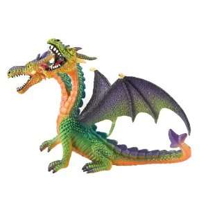   Fantasy figurine Dragon à 2 têtes (vert) 13 cm Toys & Games
