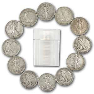   Liberty Halves   90 Silver 20 Coin Roll (Very Fine) 