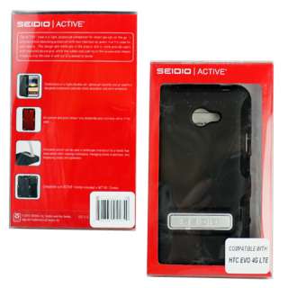   ACTIVE Case with Metal Kickstand for HTC EVO 4G LTE (Black)  