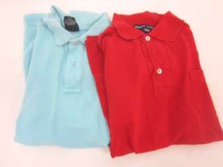 LOT 2 RALPH LAUREN POLO Boys Red Blue Polo Shirts Sz S  