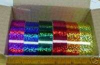 ANY 6 Color Glittering Tape 1/4 x 25ft. Free S&H  