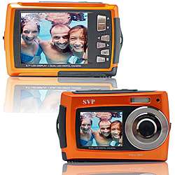Aqua 5800 Orange 18 MP Dual Screen Waterproof Digital Camera 