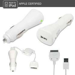 Apple Certified Retractable iPod Car Charger Kit  