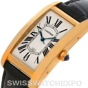 Cartier Tank Americaine Large 18K Yellow Gold W2603156  