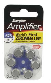 Energizer Amplifier Hearing Aid Batteries / AZ675  