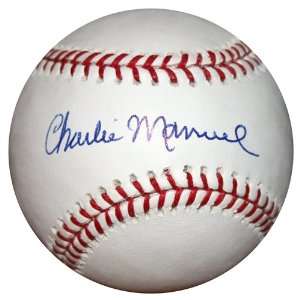  Charlie Manuel Autographed Baseball