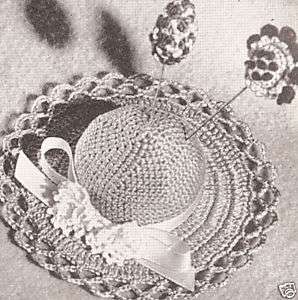 Vintage Crochet Hat Pin Cushion Pin Covers Pattern  