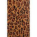 Indo Hand tufted Cheetah Animal print Black Wool Rug (33 x 53 